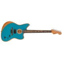 Fender American Acoustasonic Jazzmaster EB OCT Ocean Turquoise MADE IN USA Chitarra_1