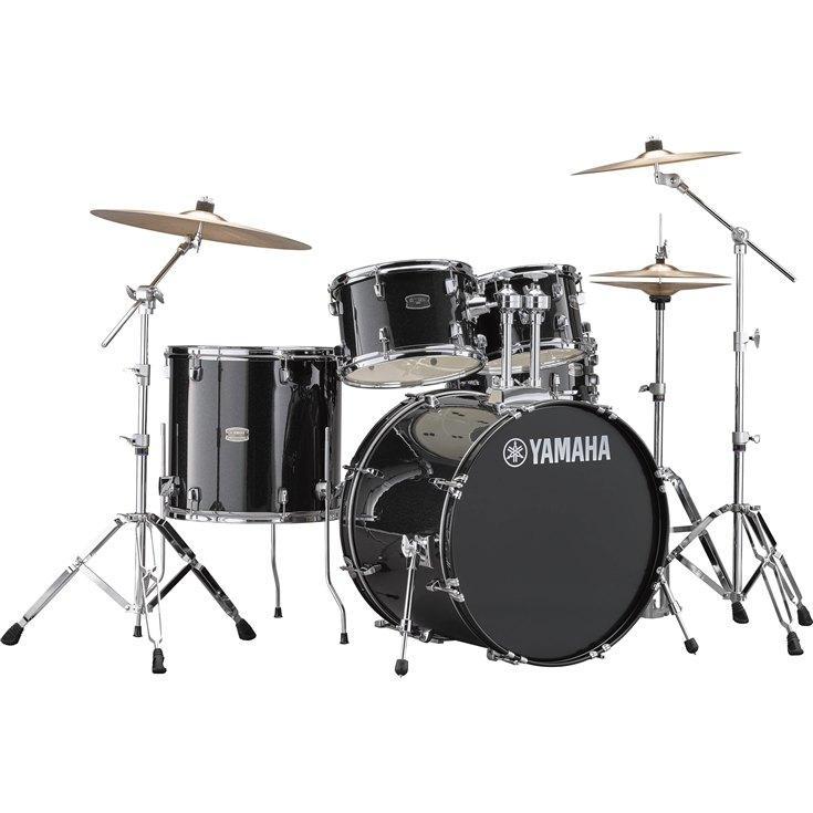 Yamaha Rydeen Black Glitter RDP0F5 con Piatti Paiste 101 Batteria Acustica