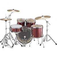 Yamaha Rydeen Burgundy RDP0F5 con Piatti Paiste 101 Batteria Acustica_2