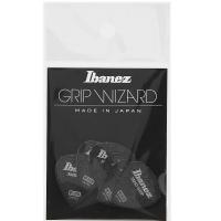 Plettri Ibanez PPA16MCG-BK Grip Wizard Sand Grip Medium Polyacetal Confezione da 6 pezzi