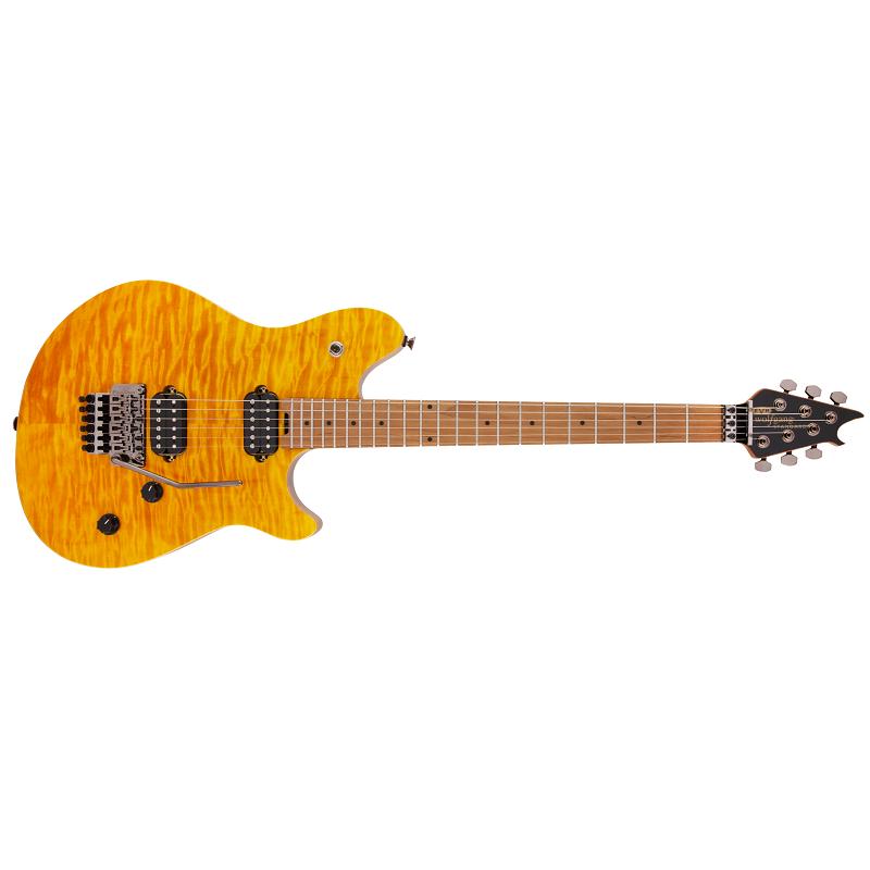 EVH Wolfgang WG Standard Quilt Maple Transparent Amber Chitarra Elettrica 