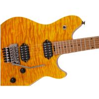 EVH Wolfgang WG Standard Quilt Maple Transparent Amber Chitarra Elettrica _3