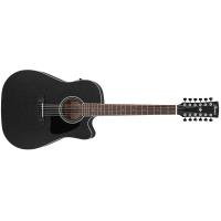 Ibanez AW8412CE WK Weathered Black 12 Corde Chitarra Acustica Elettrificata NUOVO ARRIVO_1