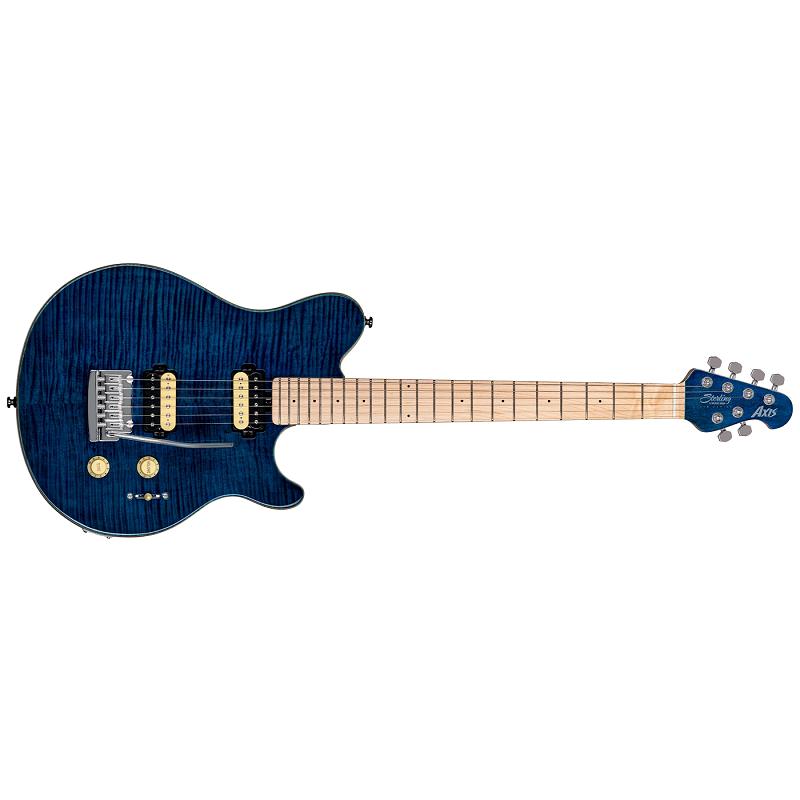 Sterling AX3FM Axis Flame Maple Top Neptune Blue Chitarra elettrica