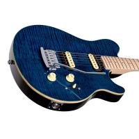 Sterling AX3FM Axis Flame Maple Top Neptune Blue Chitarra elettrica_3