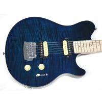 Sterling AX3FM Axis Flame Maple Top Neptune Blue Chitarra elettrica_4