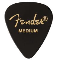 Fender 351 Shape Premium Celluloid Medium Black Picks Plettro_1