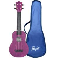 Flight TUS35 Travel Ukulele Purple Soprano con Borsa