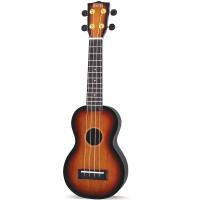 Mahalo Java MJ1 3TS Sunburst Ukulele soprano con Borsa_3