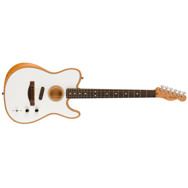 Fender Acoustasonic Player Telecaster RW AWT Arctic White Chitarra NUOVO ARRIVO