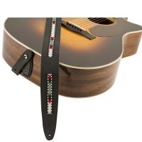 Fender Paramount Acoustic Leather Strap Black Tracolla_4