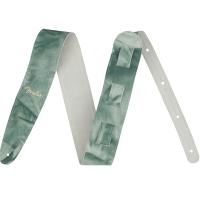 Fender Tie Dye Leather Strap Sage Green Tracolla_1
