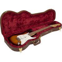 Fender Poodle Case Strat/Tele Brown Custodia rigida sagomata per chitarra elettrica Stratocaster/Telecaster_5