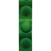 D'Addario P20W1506 Polyester Woven Guitar Strap Green Optical Orbs Tracolla_3