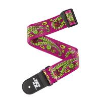 D'Addario Joe Satriani Woven Guitar Strap 50JS14 Paisley Purple Tracolla