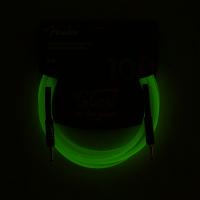 Fender Professional Glow In The Dark Cable 10' Green Cavo 3m _4
