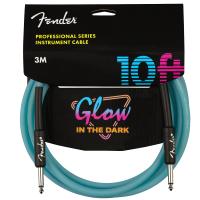 Fender Professional Glow In The Dark Cable 10' Blue Cavo 3m _1