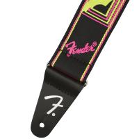 Fender Neon Monogrammed Strap Yellow/Pink Tracolla_2