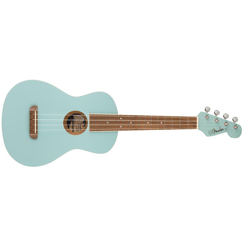 Fender Avalon Tenor Ukulele WN Daphne Blue Ukulele Tenore NUOVO ARRIVO