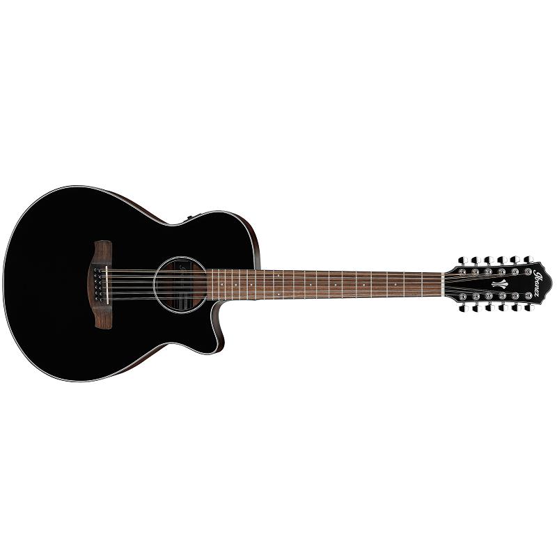 Ibanez AEG5012 BKH Black Chitarra Acustica Elettrificata 12 Corde NUOVO ARRIVO