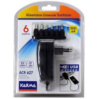 Karma ACR 627 Alimentatore universale stabilizzato 18W 1500mA con USB