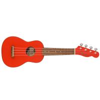 Fender FSR Venice Soprano WN FRD Fiesta Red Ukulele Soprano NUOVO ARRIVO