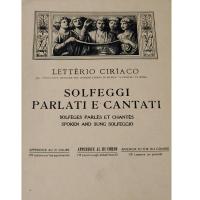 Ciriaco Solfeggi parlati e cantati Appendice al III Corso - Edizioni E. DI. M. Roma