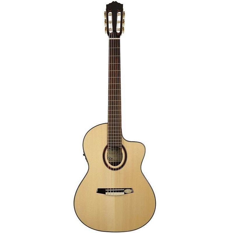 Salvador Cortez CS-225 Chitarra classica amplificata a spalla mancante con cassa stretta