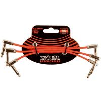 Ernie Ball 6402 Flat Ribbon Patch Cable Red 15,24cm 3-Pk Cavo