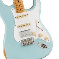 Fender Limited Edition Stratocaster Vintera '50 HSS Road Worn MN SBL Sonic Blue Chitarra Elettrica DISPONIBILE - NUOVO ARRIVO_3