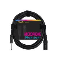 Boston MC-240-5 Cavo microfonico, 1x XLR M 3 poli - 1x Jack M mono, 5,00m, nero