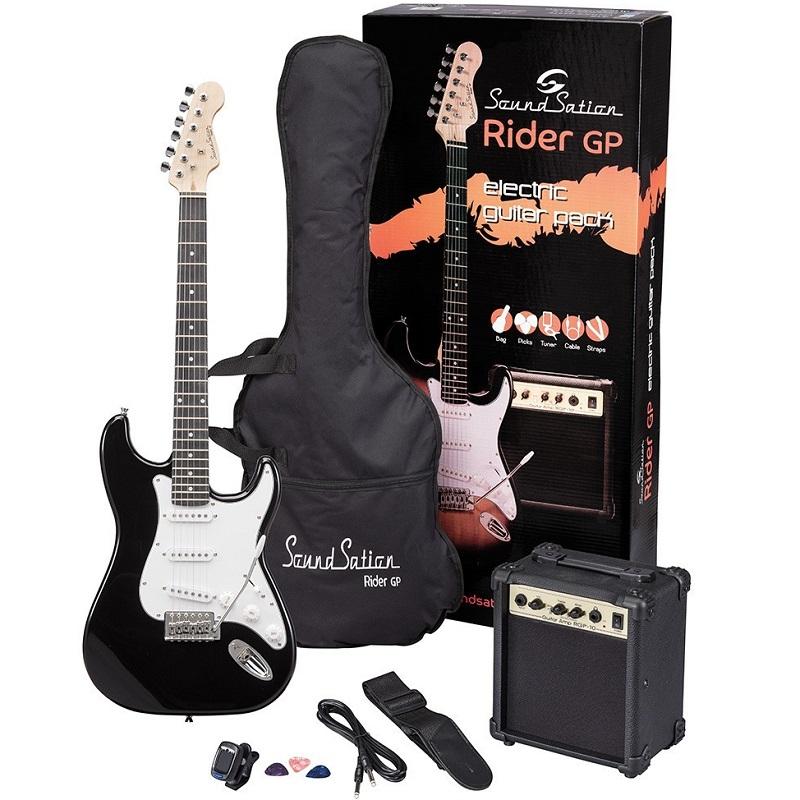 Soundsation Rider GP BK Black Guitar Pack Chitarra Elettrica