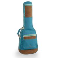 Soundsation SUEDE-E-SKB SKY BLUE Custodia per chitarra acustica con inserti in pelle suede_1