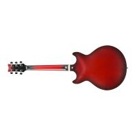 Ibanez AM53 SRF Sunburst Red Flat Chitarra Semiacustica_2