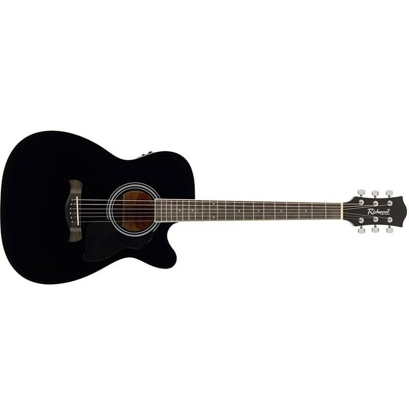 Richwood RA-12-CEBK Auditorium Chitarra Acustica Elettrificata NUOVO ARRIVO