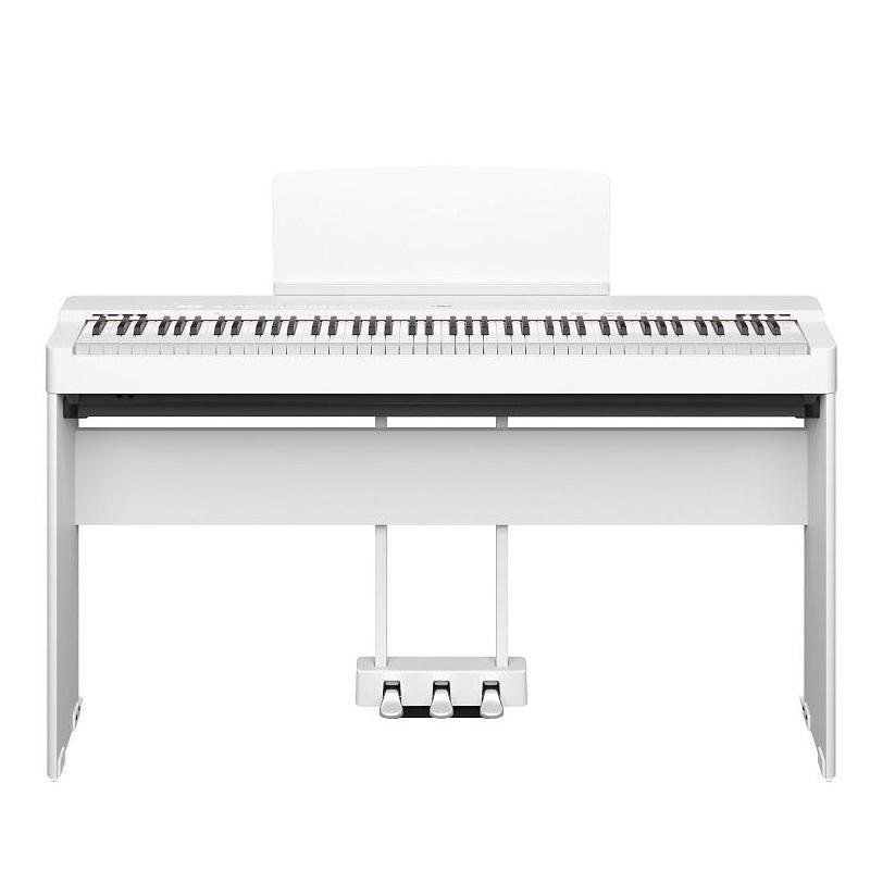 Yamaha P-225 White Pianoforte Digitale + Stand L200 Wh + Pedaliera LP1 Wh ULTIMI PEZZI