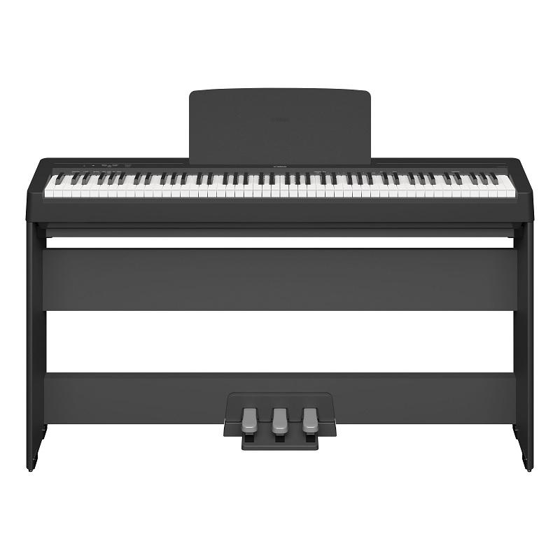 Yamaha P-145 Black Pianoforte Digitale con Stand Yamaha L-100 e Pedaliera Yamaha LP5A
