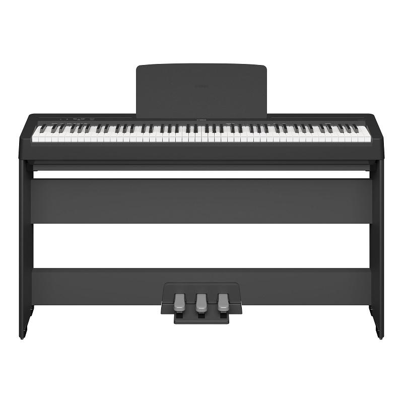 Yamaha P-145 Black Pianoforte Digitale con Stand Yamaha L-100 e Pedaliera Yamaha LP5A ULTIMO PEZZO!