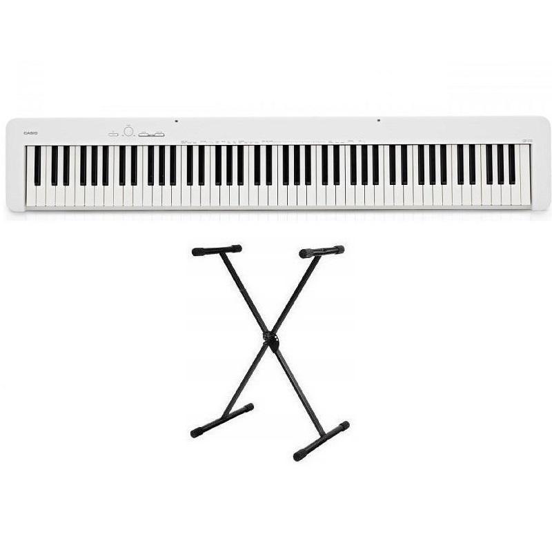 Casio CDP S110 White + Supporto a X Pianoforte Digitale