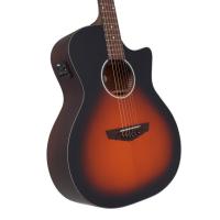 D'Angelico Premier Gramercy LS Satin Vintage Sunburst Chitarra Acustica Elettrificata_3