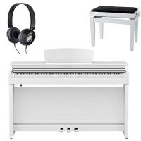 Yamaha CLP725 White Pianoforte Digitale + Panca e Cuffie Yamaha