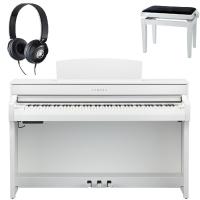 Yamaha CLP745 White Pianoforte Digitale + Panca e Cuffie Yamaha