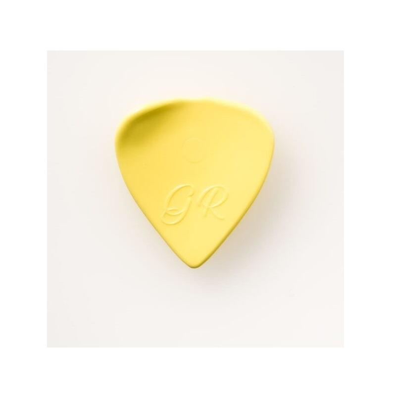 Plick The Pick GR 0.9 mm Celluloide Giallo Zolfo Plettro per chitarra elettrica MADE IN ITALY