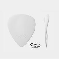 Plick The Pick AV 0.9 mm Nylon Bianco Puro Plettro per chitarra acustica MADE IN ITALY_1