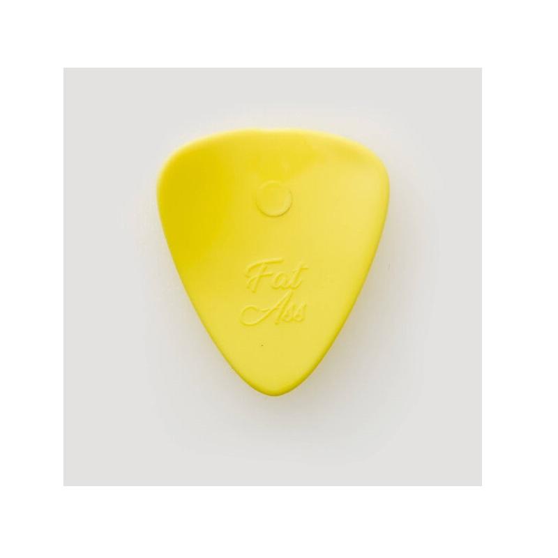 Plick The Pick Fat Ass 0.8 mm Nylon Giallo Limone Plettro per basso elettrico MADE IN ITALY