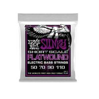 Ernie Ball 2817 Slinky Short Scale Flatwound El Bass 50-110 Muta di corde lisce per basso SCALA CORTA