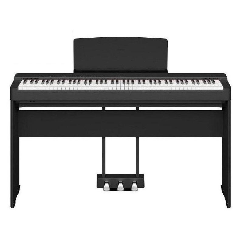 Yamaha P-225 Black Pianoforte Digitale + Stand L200 B + Pedaliera LP1 B - ULTIMO PEZZO