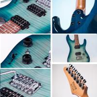 Ibanez AZ24S1F TXB Transparent Turquoise Burs Chitarra Elettrica_5