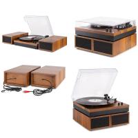 Fenton RP165 Record Player+Sp.BT Wood Giradischi_6
