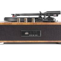 Fenton RP162 Record Player HQ BT OUT Walnut Wood Giradischi_2